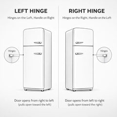 Retro-Style Refrigerator (9.5 cu ft, Right Hinge) -  Pink